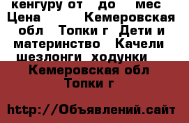 кенгуру от 0 до 12 мес › Цена ­ 500 - Кемеровская обл., Топки г. Дети и материнство » Качели, шезлонги, ходунки   . Кемеровская обл.,Топки г.